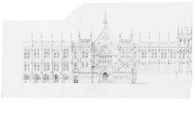Zeichnung für das Parlament, ca. 1836-40 von Charles Barry
