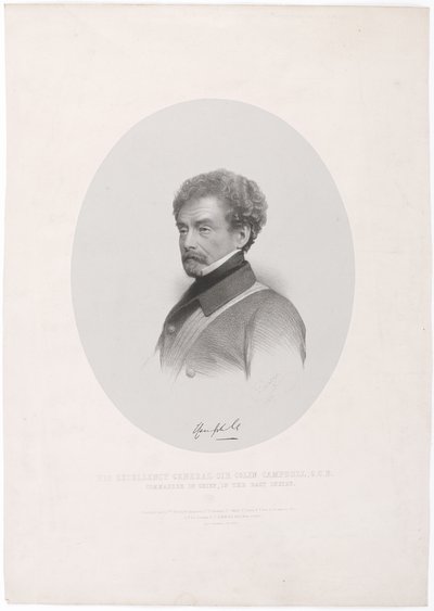 Seine Exzellenz General Sir Colin Campbell GCB Oberbefehlshaber in Ostindien von Charles Baugniet