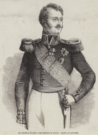 Seine Kaiserliche Majestät, der Kaiser von Russland von Charles Baugniet