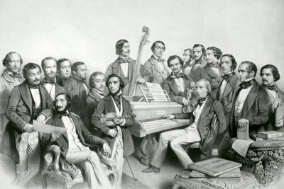 Die musikalische Union, veröffentlicht von Hanhart, 1851 von Charles Baugniet