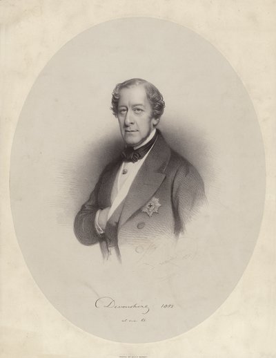 William George Spencer Cavendish, 6. Herzog von Devonshire von Charles Baugniet