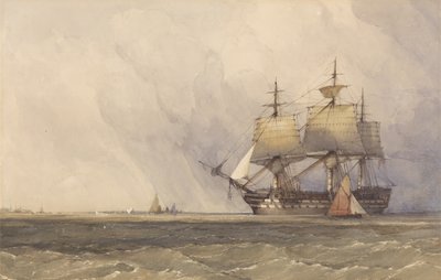 Küstenszene mit Schiffen von Charles Bentley
