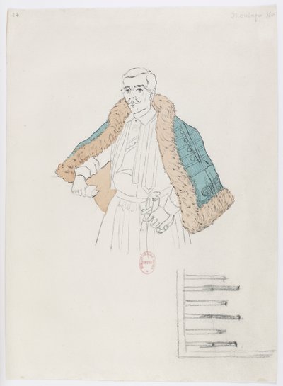 Holmès - La montagne noire - Kostümentwürfe von Charles Bianchini - 27. (Kostüm) von Charles Bianchini