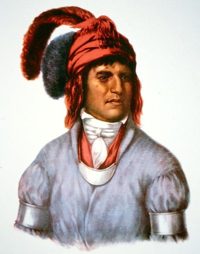 Ledagie, ein Häuptling der Creek-Leute, nach einem Gemälde von 1825 von Charles Bird (after) King