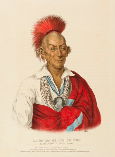 MA-KA-TAI-ME-SHE-KIA-KIAH, aus der Geschichte der Indianerstämme Nordamerikas von Charles Bird King