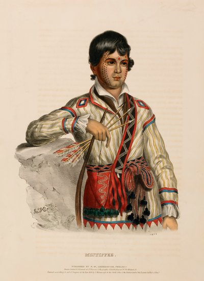 MISTIPPEE., aus Geschichte der Indianerstämme Nordamerikas von Charles Bird King
