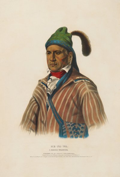 Me-na-wa - Ein Creek-Krieger von Charles Bird King