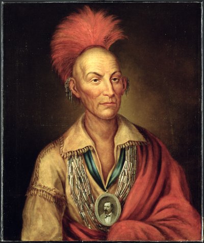 Porträt von Black Hawk (1767-1838) von Homer Henderson ca. 1870 von Charles Bird after King