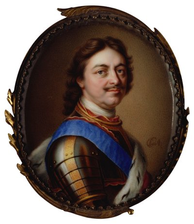 Porträt von Kaiser Peter I. der Große 1672-1725, 1717 von Charles Boit