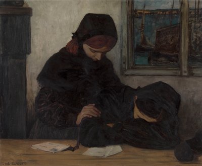 Trauer auf Ouessant (Bretagne) von Charles Cottet