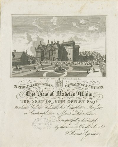 Madeley Manor House (Radierung) von Charles Cotton