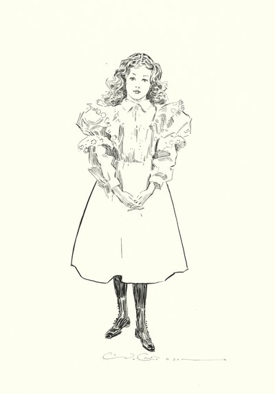 Ein kleines amerikanisches Mädchen von Charles Dana Gibson