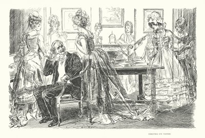 Besucher am Heiligabend von Charles Dana Gibson