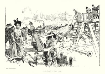Die Straßen von New York (Lithographie) von Charles Dana Gibson