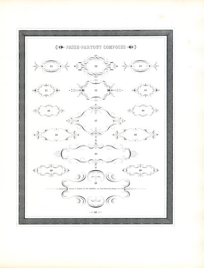 Zusätzliche Kartuschelemente von Charles Derriey