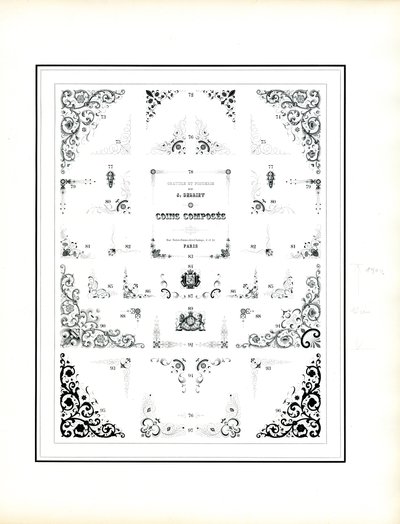 Fortsetzung der Rahmeneckensammlung von Charles Derriey