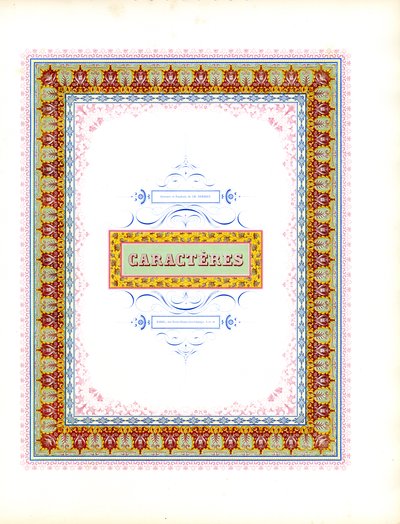 Prächtiger Chromolithografischer Rahmen von Charles Derriey