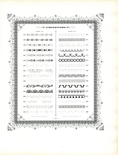 Ornamentale Rahmen und Vignetten, Corps 20 von Charles Derriey
