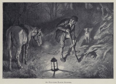 Ein Erdstopfer aus alter Zeit (Lithografie) von Charles Edmund (after) Brock