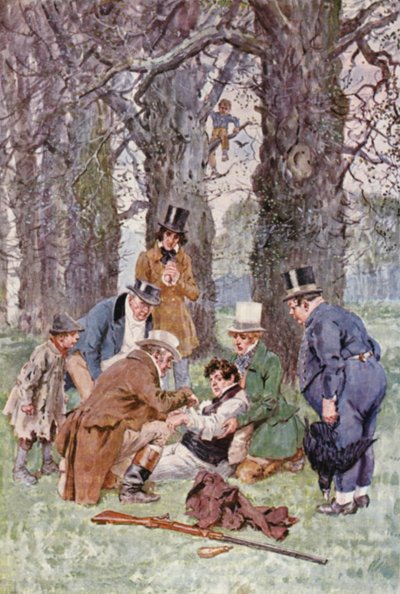 Illustration für Die Pickwickier von Charles Dickens von Charles Edmund (after) Brock