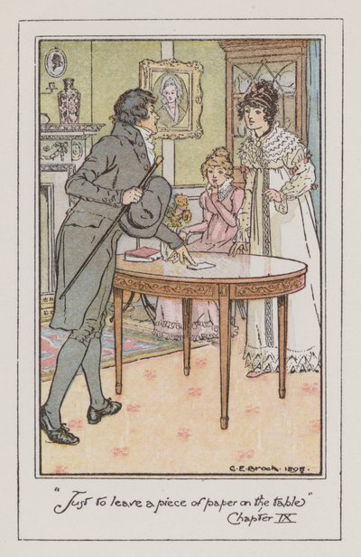 Illustration für Emma von Jane Austen von Charles Edmund Brock