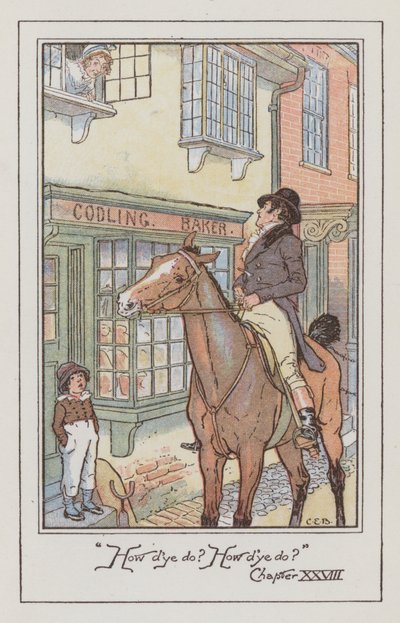Illustration für Emma von Jane Austen von Charles Edmund Brock