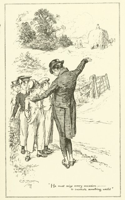 Illustration für Die Essays von Elia von Charles Lamb (Gravur) von Charles Edmund Brock