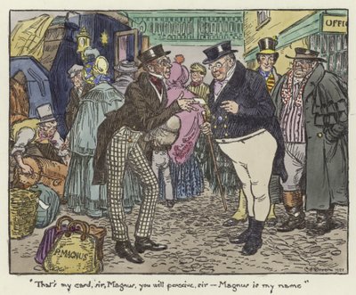 Illustration für die Pickwick-Papiere von Charles Edmund Brock