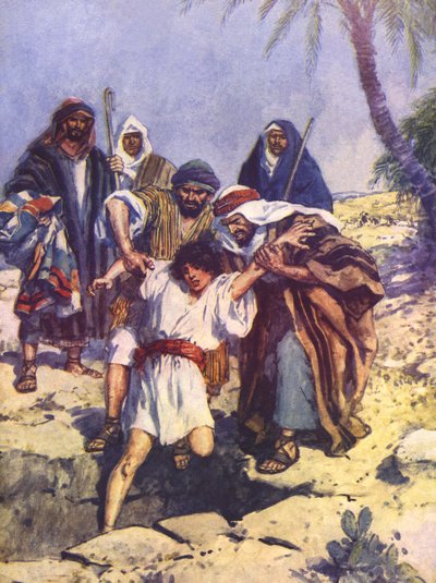 Josephs Brüder werfen ihn in die Grube von Charles Edmund Brock
