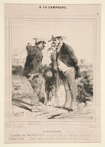 Eine Information, aus der Serie A la Campagne von Charles Edouard de Beaumont