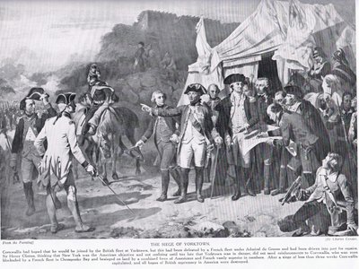 Die Belagerung von Yorktown, Illustration aus 