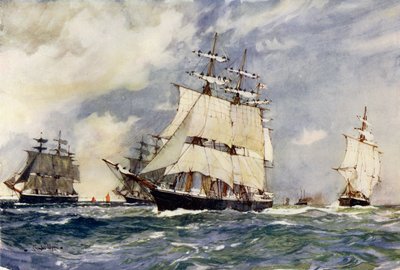 Das Segel-Trainingsgeschwader, 1899 von Charles Edward Dixon
