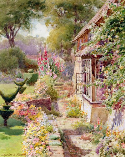 Kings Manor Garten in East Hendred, Oxon von Charles Edwin Flower