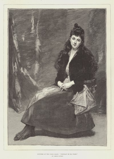 Bilder im Pariser Salon, Porträt meiner Tochter von Charles Emile Auguste Carolus Duran