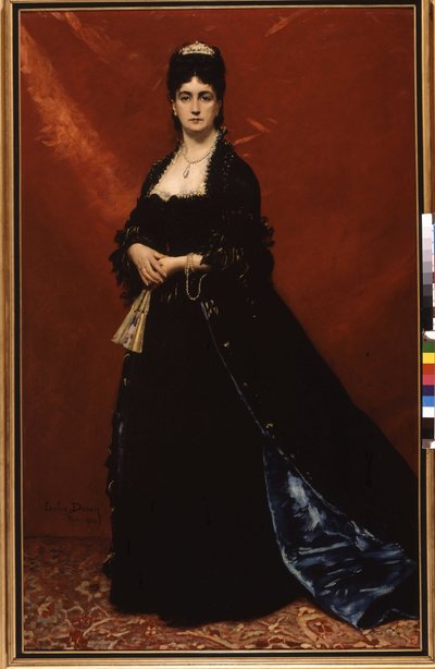 Porträt von Madame Goldschmidt von Charles Emile Auguste Carolus Duran