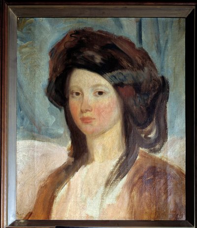 Porträt von Juliette Drouet (1806-1883), Schauspielerin und Geliebte von Victor Hugo von Charles Emile Callande de Champmartin