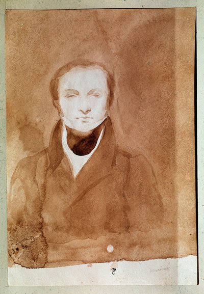 Porträt von Prosper Merimee (1803-1870), französischer Schriftsteller von Charles Emile Callande de Champmartin