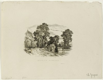 Ein Schloss von Charles Emile Jacque