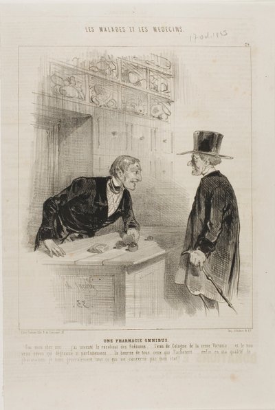 Eine Apotheke für jeden Bedarf (Platte 24) von Charles Emile Jacque