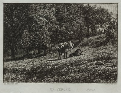 Ein Obstgarten von Charles Emile Jacque