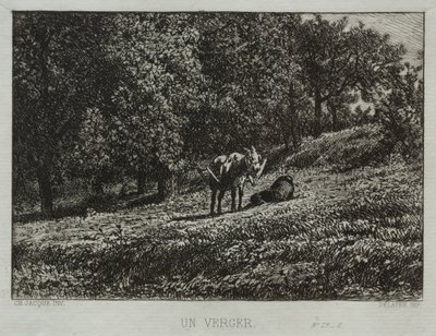 Ein Obstgarten von Charles Emile Jacque
