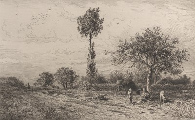 Landschaft, 1864 von Charles Emile Jacque