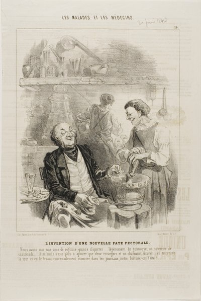 Die Erfindung eines neuen Brustelixiers (Tafel 14) von Charles Emile Jacque