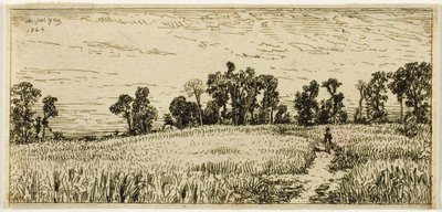 Weizenfeld von Charles Emile Jacque