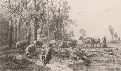 Winter, 1864 von Charles Emile Jacque