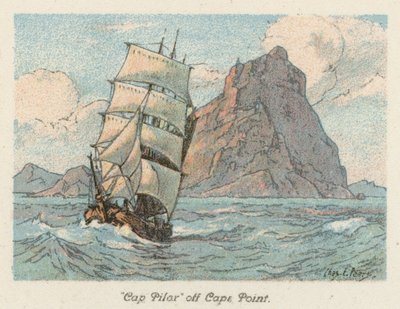 Südafrika: „Cap Pilar“ vor Kap der Guten Hoffnung von Charles Ernest Peers
