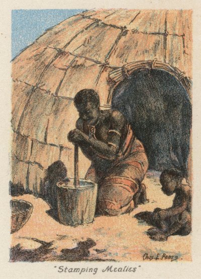 Südafrika: "Stamping Mealies" von Charles Ernest Peers