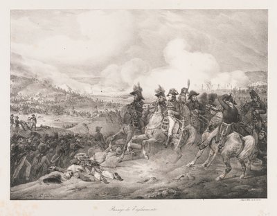 Überquerung des Iagliomento, frühes 19. Jahrhundert von Charles Etienne Pierre Motte