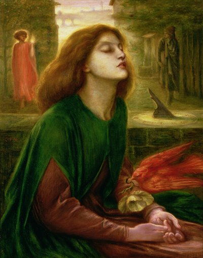 Kopie von Beata Beatrix von Dante Gabriel Rossetti (1828-82), ca. 1900-10 von Charles Fairfax Murray