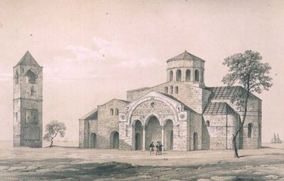 Südostansicht von St. Sophia, Trebizond, veröffentlicht von Day & Son von Charles Felix Marie (after) Texier